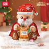 1473 pcs LOZ 1958 Santa night light