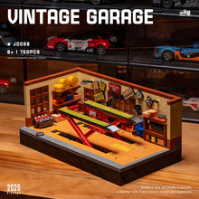 750pcs XJD JD098 Retro car repair shop