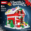 WOMA Christmas Building Block Series Gingerbread Man Candy House Castle