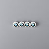 City Street Scene BMW Mercedes Benz Car Logo 4pcs