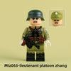 MTZ063-MTZ066 World War II Military Anti-Japanese War Soldier Infantry minifigures