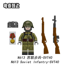 N613-616 World War II Soviet infantry Minifigures