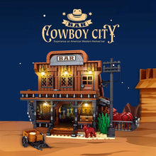 1834pcs XJD JD108 Cowboy City Bar