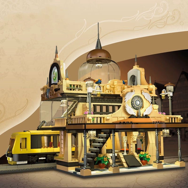 1945 pcs JIESTAR 89136 European Style Railway Station – Joy Bricks