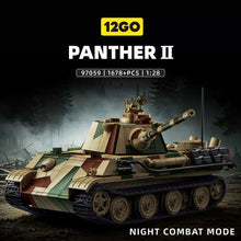 1678PCS 12G0 97059 WWII German Panther II Tank