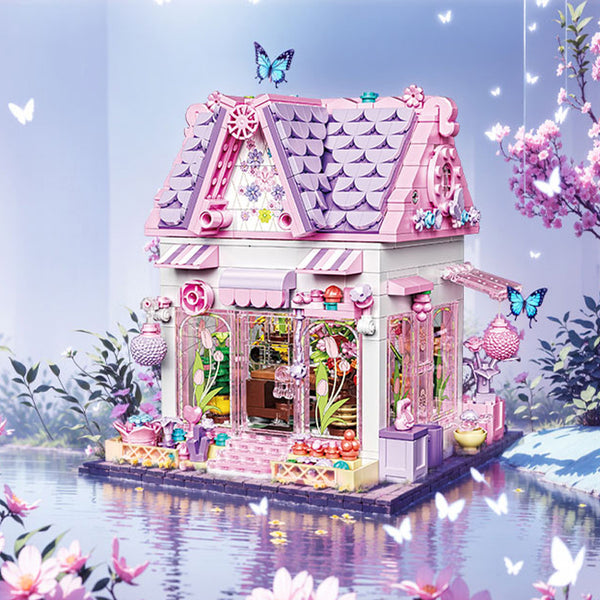 706 pcs BK 33223 Pink Cottage – Joy Bricks