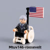 MTUV146-MTUV149 World War II History American Military Figure President General Minifigures