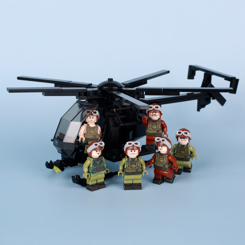 MOC US military MH-6 Little Bird helicopter – Joy Bricks