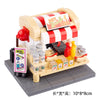 City Creative Cute Street Scene Flower Shop Newsstand Food