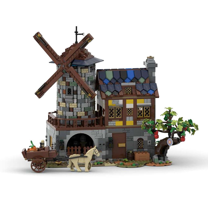 MOC-31613 Medieval Dynamic Castle Windmill for Lego