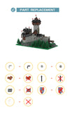 15539pcs MOC-65340 Burg Falkenstein, Medieval Castle in Carinthia, Austrian Alps (PDF instructions + Digital model)