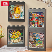 LOZ Block Painting Artwork series LOZ1905 & LOZ1906 & LOZ1907 & LOZ1908 MINI Bricks