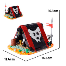 MOC Medieval Castle Building Military Sentry Tent