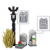 halloween cemetery tombstone zombie ghost grave