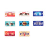 MOC city building blocks car model license plate logo