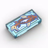 PARTS 3069 1x2 Flat Tile Printed Part 5PCS