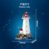1555pcs DK Peggy's Cove Lighthouse (with Motor, Battery Box & 360° Rotating Light)