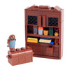 City streetscape furniture supermarket shelves coffee sewing machine camera lockers