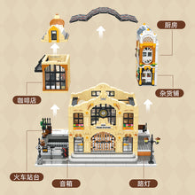 3220PCS JIESTAR JJ89140 Vintage Steam Train Station (Includes Lighting Kit)