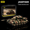 1821PCS 12GO WWII German Jagdtiger Tank Destroyer 1:28