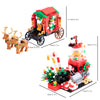 Christmas gifts Santa Claus candy and a reindeer drawn sleigh