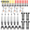Large shock absorber, medium putter, short putter, small putter, small shock absorber combination