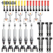 Large shock absorber, medium putter, short putter, small putter, small shock absorber combination