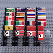 Flags of China, America, Germany and France