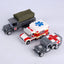 World War II German and American military modern city minifigure ambulance medical vehicle lightning truck
