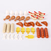 Seafood stall scene prints minifigure accessories