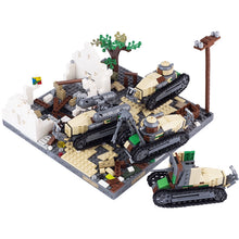 French soldiers Renault FT17 light tank military