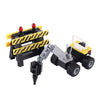 MOC City Life Minifigures Police Car Engineering Vehicle Tricycle Snowplow Truck