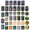 World War II military oil drums gas stations  gasoline bottles