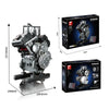 945pcs Free Tribe Steel Soul Inferno V4 Engine