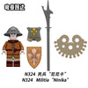 N322-325 Medieval War Castle Militia Minifigures