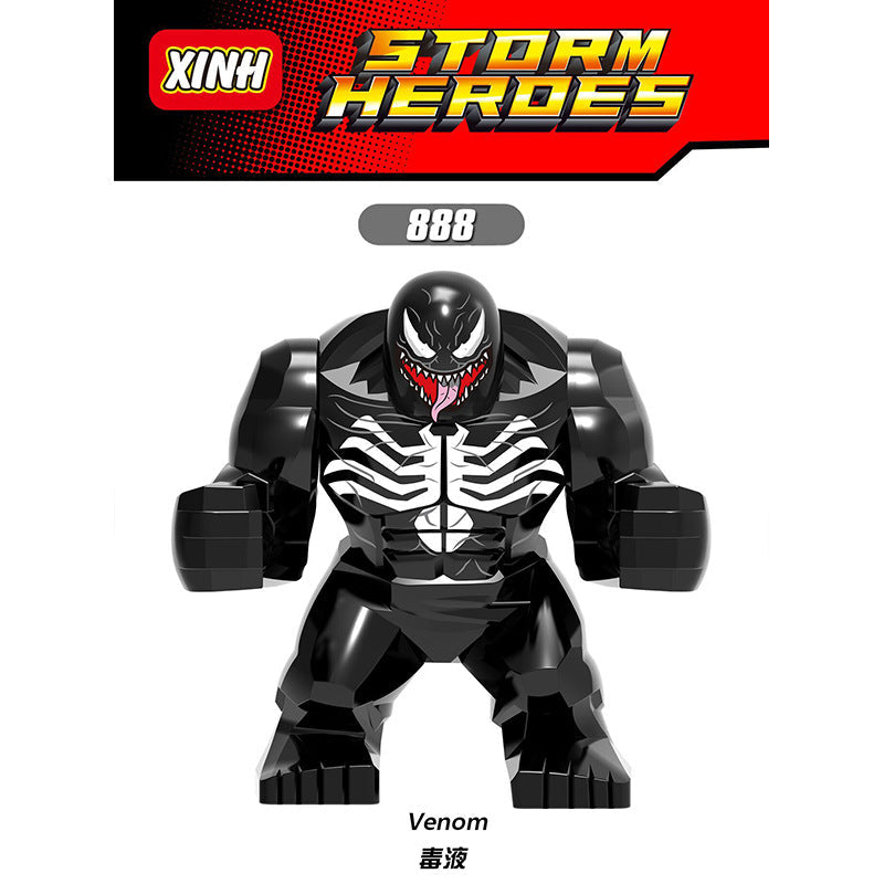 X888 X891 X893 X1047-1049 superhero series venom big minifigures