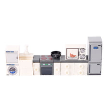 Kitchen Appliances Scene Refrigerator Washing Machine