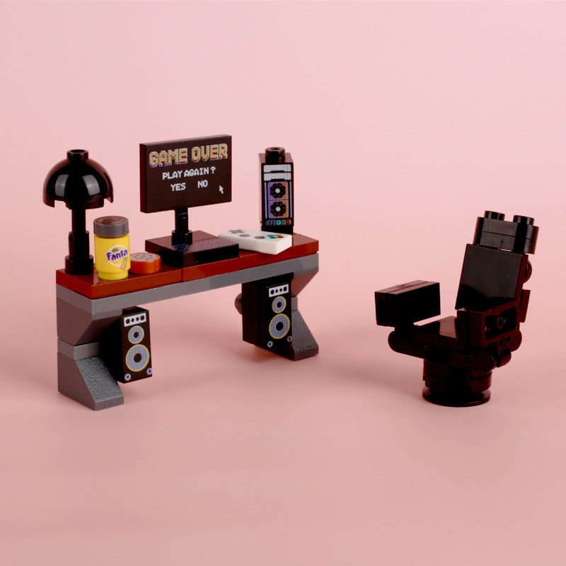 Scene Game Computer Desk Ornaments Minifigure Accessories Game Computer Desk