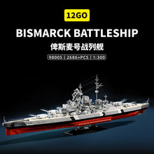 2686pcs 12GO 98005 Bismarck Class Battleship