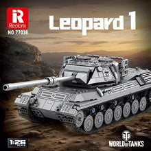 1273PCS Reobrix 77038 Leopard Main Battle Tank 1:26