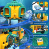 1080pcs JIESTAR Ocean Base Roller Coaster (Motorized Version) (Motor Included)