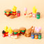 Hamburger French fries Ice cream Drinks Figure accessories