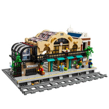 Presale 3050 pcs Brick Cross Train Station