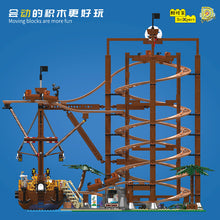 2174 pcs MouldKing 11013 Double Helix Roller Coaster