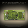 1175pcs QUANGUAN 100277 M4A3 SHERMAN MEDIUM TANK 105MM