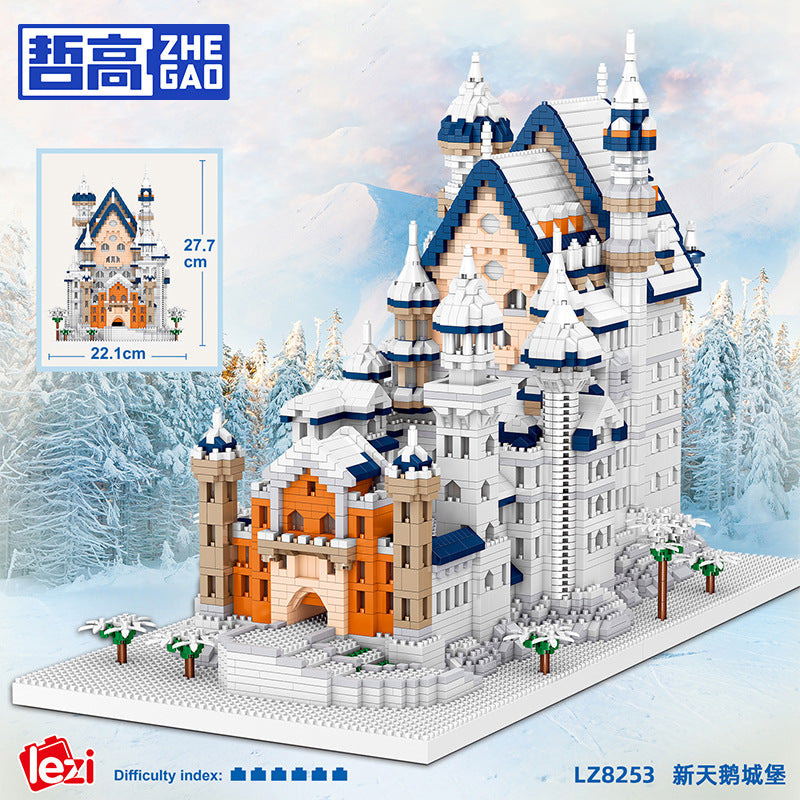 その他 New Castles 5986pcs LZ8253 ZHEGAO New Swan Stone Castle (mini brick) – Joy Bricks