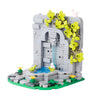 MOC Medieval Castle Scene Building Fountain Garden Pool