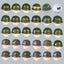 WWII US Army Officer Soldier Minifigure Helmet Weapon 5PCS