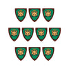 Medieval historical military castle  knight black wolf shield