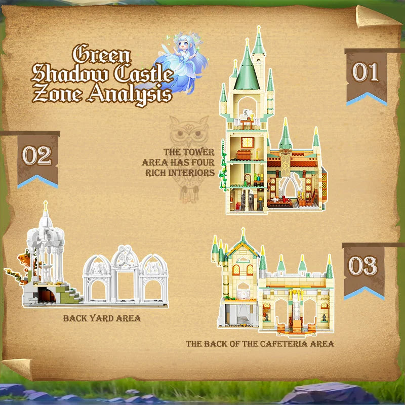 1515 pcs ZHEGAO 643000 Green Shadow Castle – Joy Bricks 1515 pcs ZHEGAO 643000 Green Shadow Castle – Joy Bricks